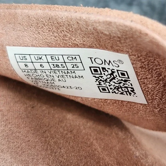 TOMS Sandals Womens Size 8 Pink Platform Espadrille Wedge Buckle Ankle Strap - Picture 13 of 14